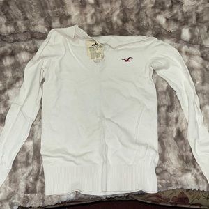 White hollister long sleeve